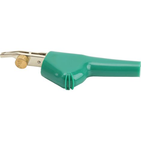 Pince crocodile test télécom serre-câble perçage aiguille sans dénuder 25mm ouverture J.60043 vert (1/5)