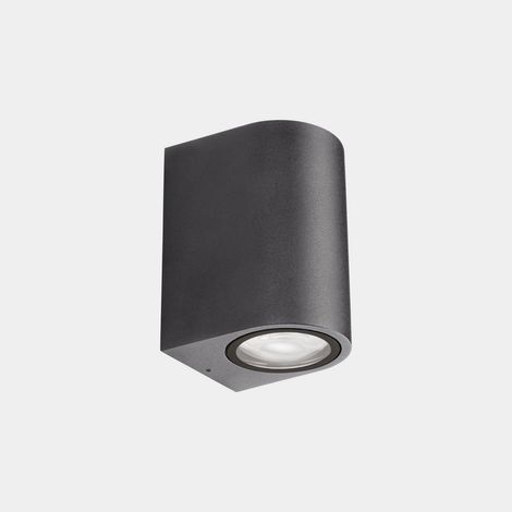 LEDS C4 Eko Applique murale extérieure encastrée, gris urbain, GU10, 8 W, IP66