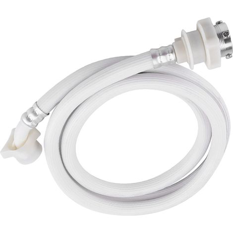 Tuyau d'arrivée d'eau pour machine à laver, raccord de flexible blanc, longueur 2 mètres, connecteur universel de remplissage, tube de alimentation résistant. (1/5)