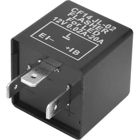 Relais clignotant LED 3 broches CF14 JL-02 pour clignotant rapide, 12 V (1/5)