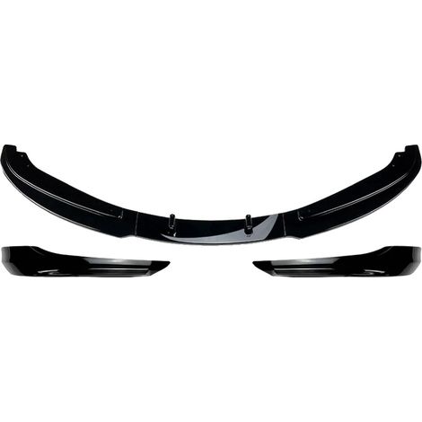 Splitter paraurti anteriore, design aerodinamico, facile installazione, nero lucido (1/2)
