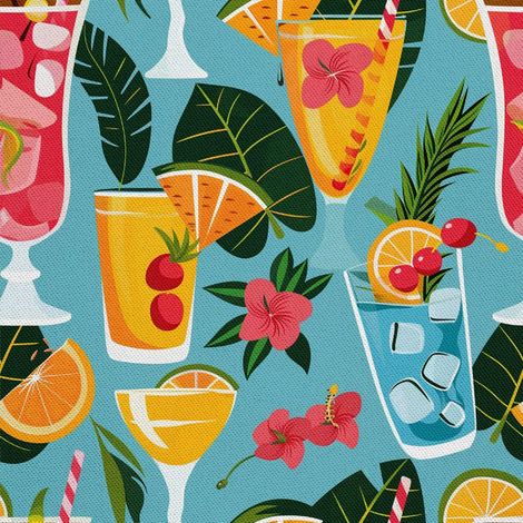 Outdoor Dekostoffe Oxford - Motiv Cocktail DX8831 (1/5)