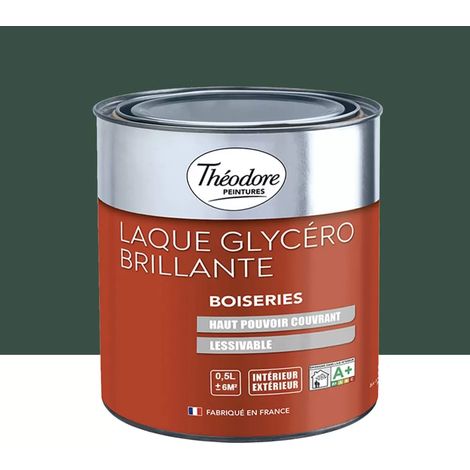 Laque Glycéro Brillante Théodore Vert foncé 0,5 L (1/2)