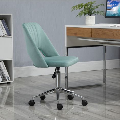 Bürostuhl höhenverstellbar drehbar aus Polyester Grün OKMYHOME (1/3)
