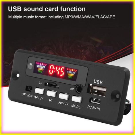 keenso Carte décodeur Module Carte de Décodeur Audio MP3 5.0 avec Télécommande Accessoire de Haut-Parleur video videoprojecteur (1/5)