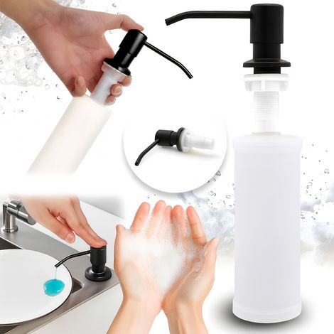 Dispenser per liquidi da cucina Heckermann, 500 ml, nero.