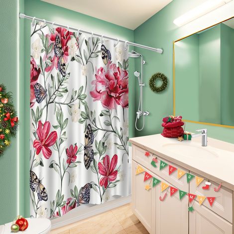 Rideau douche polyester 180x180 Épais voile de douche pour éviter les moisissures dans une pièce humide (1/5)