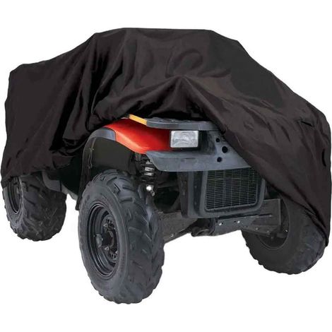 Housse Bâche Protection pour Moto Quad ATV Extérieure Anti -UV XXXL Noir