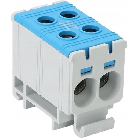 CONECTOR DE BARRAS COLECTORAS Azul 2 x 2,5-35 mm² 135 A TRACON FLEAL-35/2K (1/3)
