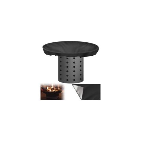 LAN Sollbry Housse de protection pour plaque de feu : diamètre 100 cm, 420D, étanche, anti-UV, rond, noir, résistant à l'eau, pour plaque de cuisson et plaque de cuisson (1/5)