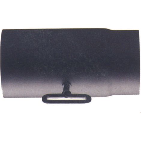 Tubo serrandola porcell. per stufe a legna nero opaco pesante mm.1,2 - ø cm.12x25