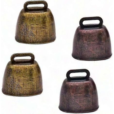 Cloche de ferme en cuivre en 4 pièces pour le bétail et les animaux de berger (1/4)