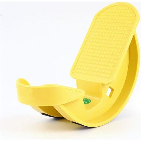 Tavola di stretching gialla con poggiapiedi inclinato 27 × 15 × 10 cm, 1 allungatore del tendine d'Achille per Yoga e Fitness (1/5)