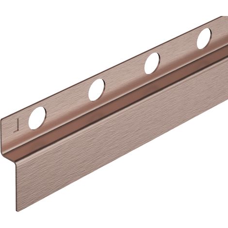 Balneo Profilé murale inclinée à gauche pour douche 170cm, acier inoxydable, finition cuivre, Pente de 1,5% (1/5)