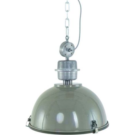 [GEBRAUCHT] B-Ware Steinhauer Hängeleuchte Bikkel LED Pendelleuchte dimmbar olivgrün silber 47 cm (1/2)
