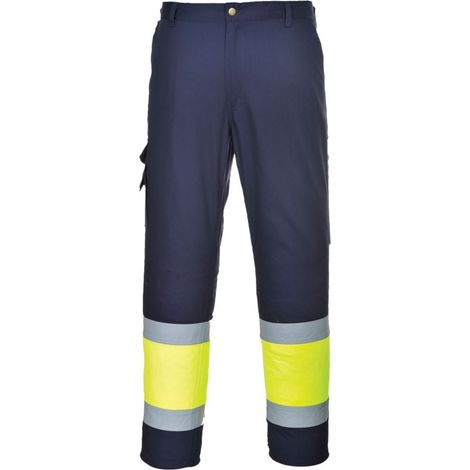 Pantalon haute visibilité Portwest Combat Bicolore Jaune / Marine XXL (1/4)