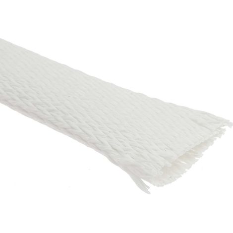 Gaine Tressée 20mm RS PRO, Naturel en Fibre de verre, 5m ( Prix pour sachet de 5 Mètres ) (1/3)