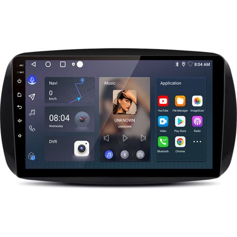 Autoradio Hexinex Pour Smart Forfour Fortwo 453 2015-2019 Android 14 CarPlay 2+64GB