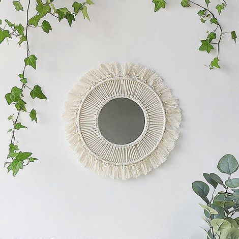 Wall mounted mirrors and lace circular decorative art apartments (1/2)