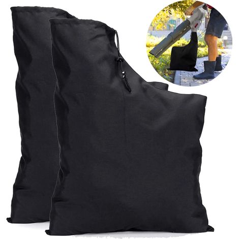 Set di due sacchi per la raccolta delle foglie per soffiatori, adatti per aspiratori di foglie da giardino, set di sacchi per la raccolta delle foglie, sacco di stoccaggio (1/5)