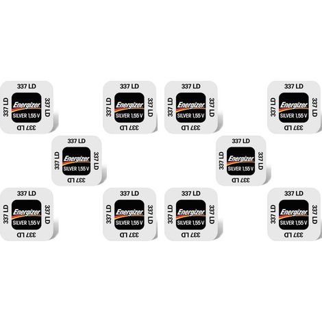 .10 piles Energizer 337LD SR416SW.