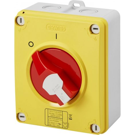 Interruttore sezionatore Hp 16a 3p Emergenza - Gewiss