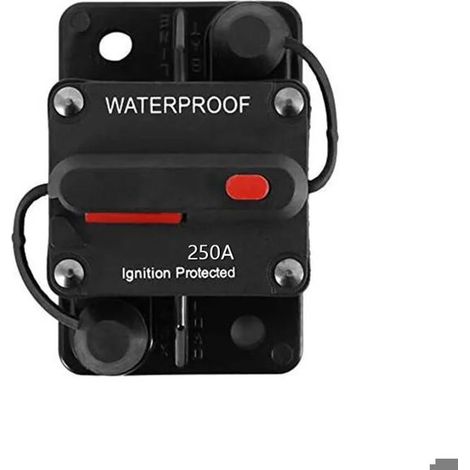 Disjoncteur à réarmement automatique 250 A Fusible thermique pour voiture, bateau, camping-car Protection électrique 12 V/24 V Coupure (1/5)