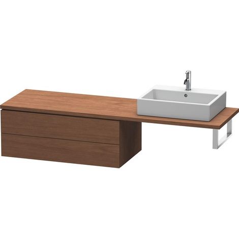 Consolle bassa L-CUBE 1020x547x400mm noce america