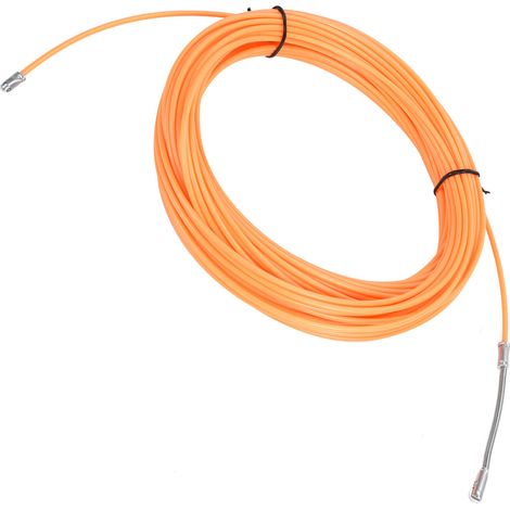 Passe-fil Tire-fil Orange 30m / 98,4ft Outil d'insertion de câble à travers mur Fixation rapide (1/5)