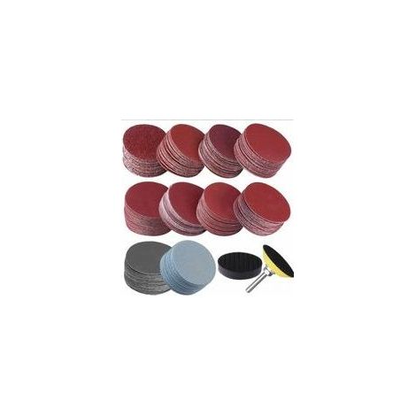 Lot de 200 disques abrasifs, 50 mm, pour ponçage, assortiment de grains (80 à 3000) (1/5)
