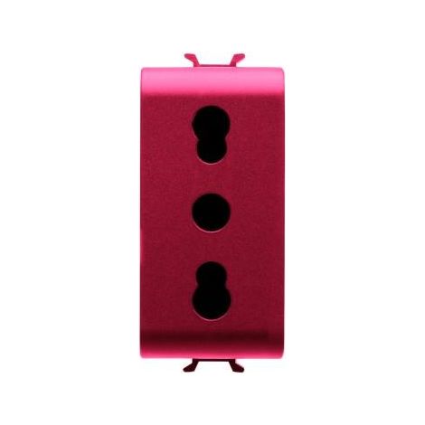 PRISE 1M 2P+T 16A BIV.P17-11 STD I ROUGE GEWISS GW10213