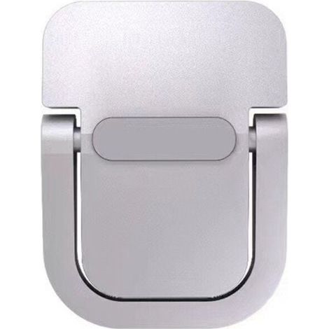 Supporto per laptop in 2 pezzi, pieghevole, autoadesivo, ergonomico e invisibile, compatibile con molti laptop (argento) (1/4)
