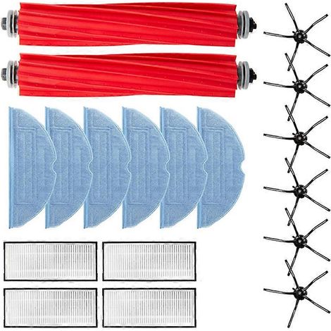 Pièces détachées pour aspirateur Roborock S7, S7 Plus, S7 MaxV, S7 MaxV Ultra, S7 Pro Ultra : filtre HEPA, chiffon de nettoyage, brosse principale et autres éléments.