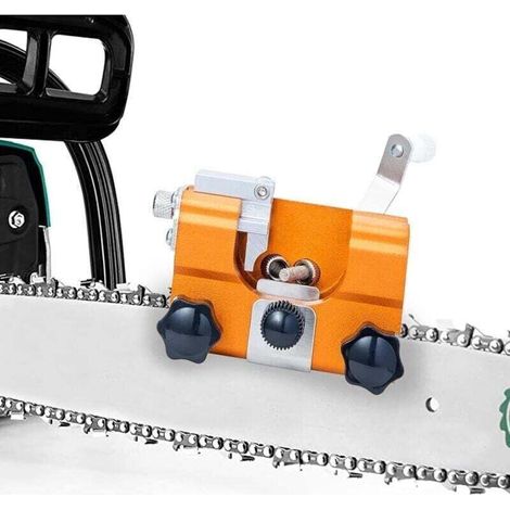 Chainsaw Chain Sharpener, Chainsaw Chain Sharpening Jig, Easy to Use, Chainsaw Chain Sharpening Kit, for All Types of Chainsaws, Lumberjacks and Gardeners (1/4)