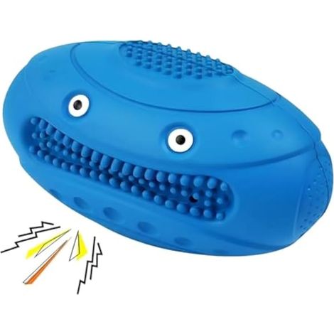 Jouet à Mâcher en Caoutchouc pour Chien Jouet à Mâcher Indestructible, Balle Grinçante Jouets pour Caoutchouc Naturel Jouets à Mâchers pour Chiens de Petite, Moyenne et Grande Taille (1/5)