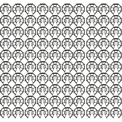 Lot de 100 Cales d'armatures pour Fer à Béton de Ø6 à Ø12, Enrobage Epaisseur 20 mm, pour Fixation Verticale, Dalle Armé Ferraillage, Accessoire de Coffrage à Clipser, Plastique, Noir (1/5)