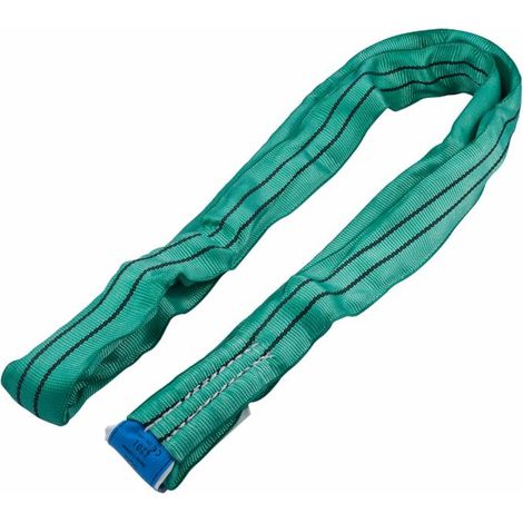 Fascia di sollevamento ad anello Ama gialla con portata di 3000kg e lunghezza 4m (1/3)
