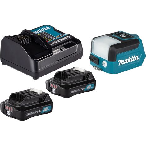 Lámpara recargable Makita ML 107 DSA 12 V máx. 200 lm LED + 2 baterías de 2,0 Ah + cargador