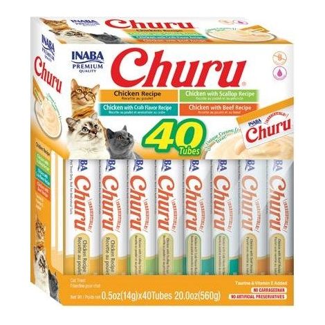 Inaba CAT Churu Sorten Hühnchen Mischung Katzenleckerlis 40x14g (1/5)