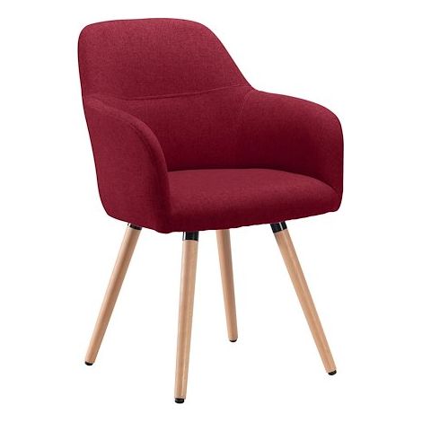 Fauteuil Léonie - bordeaux - Maxiburo (1/5)