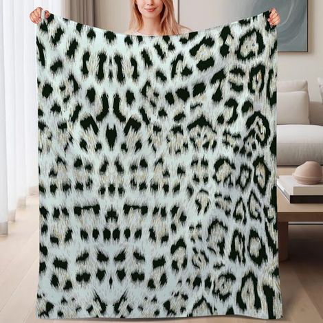 Couverture de lit en polaire, jeté doux et chaud pour le printemps, légère et luxueuse en microfibre de polyester, décoration intérieure, excellent cadeau pour lui et elle,6080 pouces (1/4)