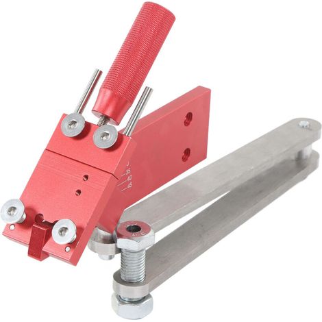 Affûteur de lames de tondeuse réglable de 15° à 45° - Kit d'outils ergonomique avec support d'équilibrage pour lames de tondeuse professionnelles, usage domestique et professionnel - Rouge (1/5)