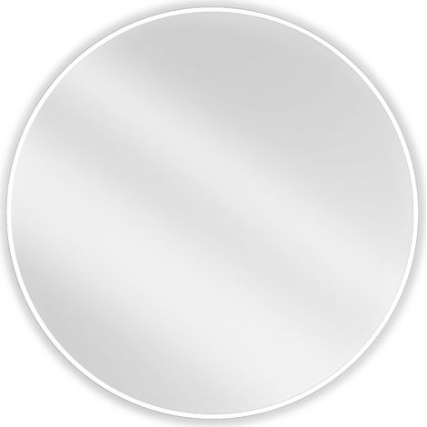 Mexen Loft specchio da bagno rotondo 90 cm, cornice bianca - 9850-090-090-000-20 (1/5)