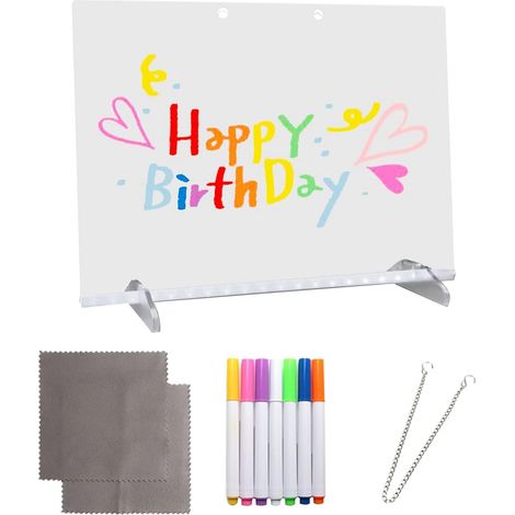 Tableau Lumineux à LED avec Stylos Multicolores - Tableau Lumineux pour (1/5)
