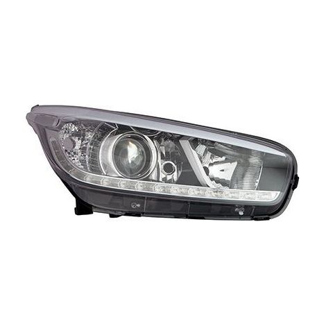Phare avant droit H7/H7/H7/LED fond noir Kia Ceed 2 phase 1 2012-2013