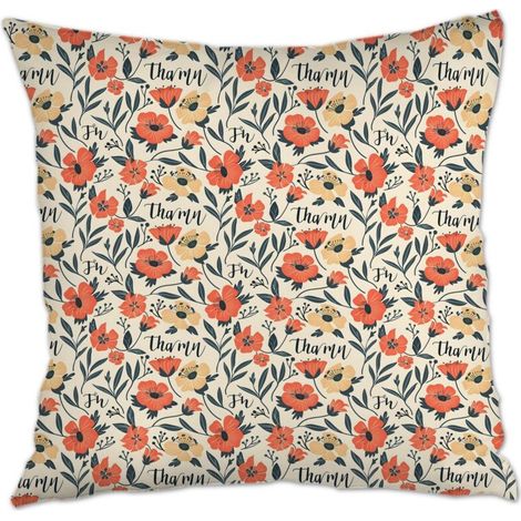 Housse de coussin 45x45 cm carrée solide pour canapé lit salon chambre à coucher décoration de la saint-valentin (1/5)
