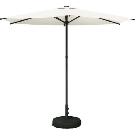 Garden Parasol with Base 270 x 270 cm Polyester Rectangular vidaXL