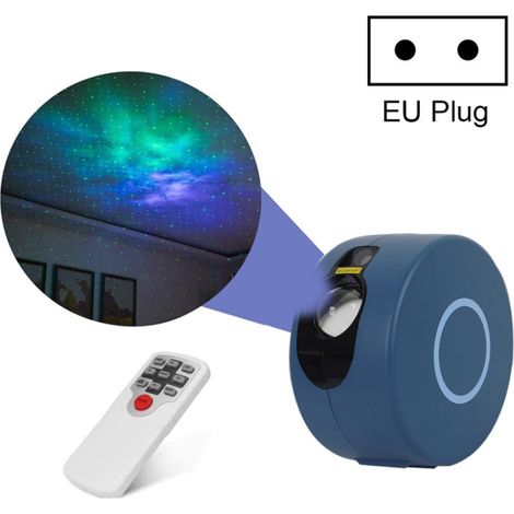 Filiyano – Lampe de projection d'étoiles avec télécommande, veilleuse laser LED colorée, prise UE (gris-bleu) (1/5)