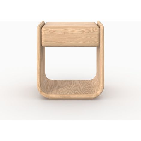 Table de chevet en placage chène - Eléa (1/5)