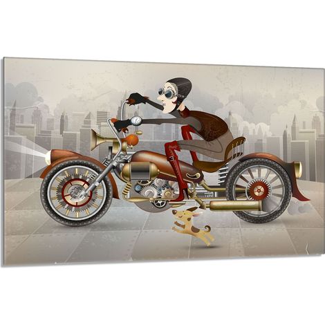 Glasschutzplatte für den Herd 80x52 Motorrad (1/5)